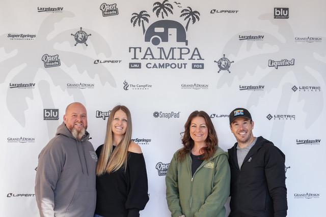 Your Tampa Campout hosts from Less Junk, More Journey and Finding Our Someday